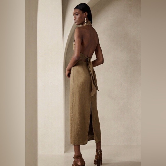 NWT! Banana Republic Lisa Midi Linen Dress - Multiple Sizes🦋 - Picture 2 of 6